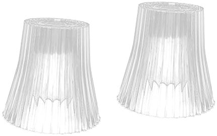 DOITOOL 2st Lampenschirm Vorrichtungswechsel Transparente Lichtabdeckungen Pendelleuchte Aus Glas Schirm Aus Glockenglas Lampenkamin Aus Glas Kronleuchter Schutz E27 Bilden Stehlampe Acryl