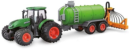Amewi 22637 RC-Traktor mit Güllefass, Sound & Licht, 1:24 RTR grün