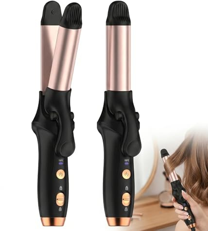Asheyya Hair Curler, 2 in 1 Cordless 3 Gear Hair Curler for Long Short Hair