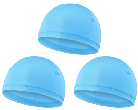 LLHCF Lot de 3 doublures de casque de vélo respirantes pour enfants - Poids léger - Bonnet de football - Pour sports de plein air - Chapeau de course à pied