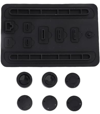 KIMISS Kit Tappi Porta in Silicone Antipolvere e Cappucci per Levetta per 2 - Accessori Essenziali per Proteggere le Porte della Console