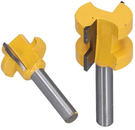 Fafeicy Fraise à Rainure en T 8 Mm Tige, Couteau à Rainurer pour Menuiserie, avec Acier allié YG6, Conception sans Jeu pour Tenon de Bois
