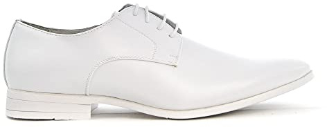 Uomo Design – Derby Hombre Simple – Philippe, blanco, 40 EU