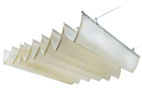 Toldo retráctil ondulado, toldo de pérgola resistente a los rayos UV, cubierta de sombra de techo de polietileno de alta densidad, protección solar para jardín al aire libre y terraza (0,9 x 2 m)