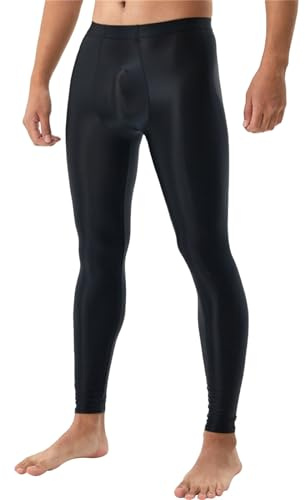 returns and refunds my orders Mens Oil Shiny Legging Nylon Skinny Stretchy Compression Long Pants Gym Sport Running Ballet Tights Glossy Pantyhose Seamless Underpants Base Layer Leggings Trousers