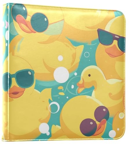 Foiosoh Album photo autocollant jaune canard pour photos de famille 10 x 15 cm, 12 x 17 cm, 15 x 20 cm