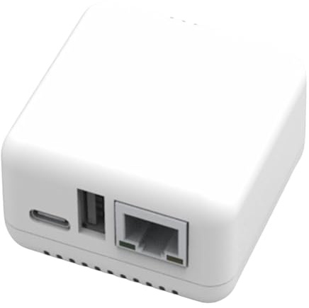 Fangxuee 1pcs NP330 Network USB 2.0 Server Stampa USB2.0 Mini Printer Server RJ45 Connessione 100 Mbps per Telefoni Androids Plug UE