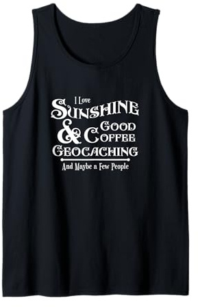 Divertido Geocaching Stash Cache Trackable Code Swag Novedad Camiseta sin Mangas