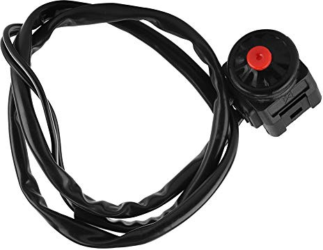 Keenso Pulsante clacson Interruttore di Arresto 7/8 Pollici 22mm, Universale Manubrio Interruttore Moto Pulsante Stop clacson per Moto Bici ATV Dirt Bike