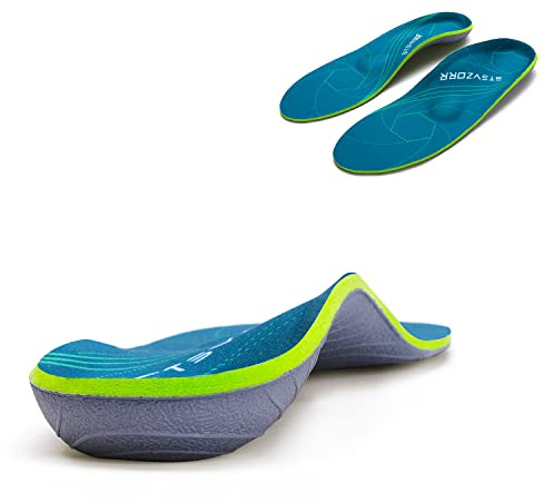 STSVZORR Orthopedic Insoles Plantar Fasciitis Arch Support Flat Feet Heel Spurs and Foot Pain Running Shock Absorption Insert MEN (6-6 1/2) | WOMEN (8-8 1/2)