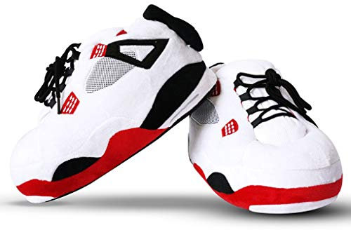 COZY KICKZ Chaussons Sneakers l Unisexe | Confortable et Stylé | Parfait pour la maison | Taille unique | (RETRO)