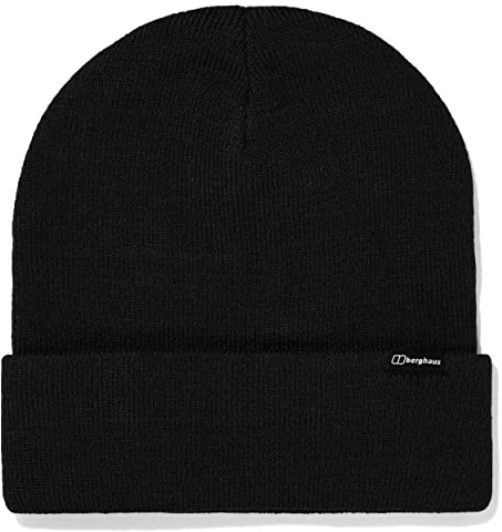 Berghaus Unisex Inflection Beanie Hat | Classic Fit Beanie, Black/Black, One Size