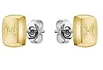 BOSS Jewelry Pendientes de botón para Hombre Colección YANN de Acero inoxidable, Oro (Yellow Gold), Talla única