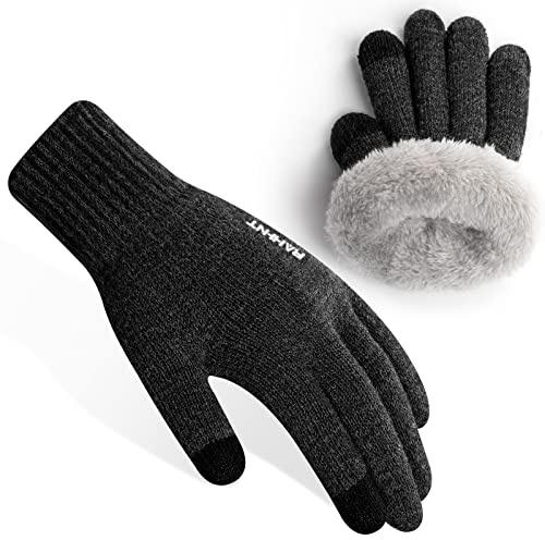 Rahhint Guanti Invernali per Bambini per Ragazzi e Ragazze Guanti in Maglia di Lana Termica per Bambina con Fodera in Pile Isolante Mantieni La mano Calda Come Regalo