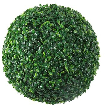 EIOLWJIEO Palla per Piante Artificiali per Interni o Esterni con Fiori Finti e Piante dall'aspetto Realistico in plastica Ecologica, Verde 40 cm