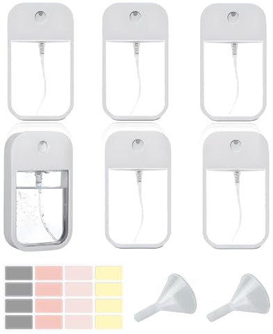Kiuiom Nebulizzatore Profumo, Mini Atomizzatore Profumo, Porta Profumo da Viaggio, 6PCS Bottiglia di Spruzzo Portatile Dispenser Profumo Portatile Vaporizzatore Profumo Mini Spruzzino Profumo