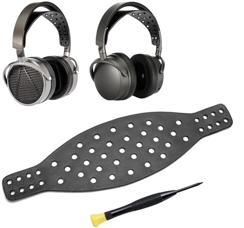 Voarmaks Wide Lambskin Headband Strap Compatible with Audeze Maxwell Gaming Headset & MM-100 Professional Headphone, Premium Double-Sided Leather Handcrafted, Durable, Comfortable & Cooler