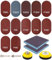Cexovo Schleifscheiben Pad 128 Stück Schleifscheiben Pad Kit 75mm Schleifpapier Klett Schleifteller Polieraufsatz Schleifaufsatz für Akkuschrauber Bohrmaschine Körnung 80 to 3000
