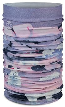 Buff®| Original EcoStretch Neckwarmer Kids, Scarf, Tubular, Multifunctional, Neck and Head, Running, Walking, Trekking, Sustainable, Lightweight, One Size, Purple