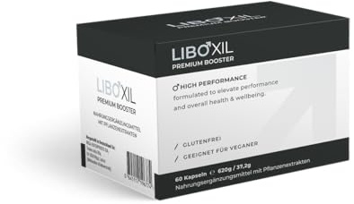 LIBOXIL Kapseln hochdosiert - Premium Lust Kapsel für den aktiven Mann - innovativer Männer Complex mit Arginin, Maca, Guarana - Formel für männliche Lust - vegan Men Supplement (1 x 60 Kapseln)