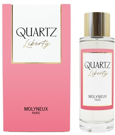 MOLYNEUX – Quartz Liberty Perfume Mujer, perfume floral afrutado con rosa, jazmín, cítricos y lichi, fragancia femenina y luminosa de verano, 100 ml