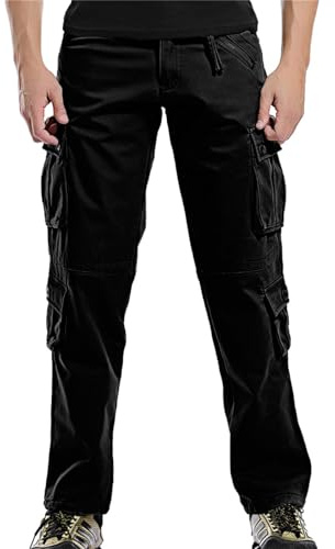 Pantalon de travail pour homme avec doublure en polaire, pantalon cargo décontracté, pantalons de sport amples, pantalons militaires tactiques isolés avec plusieurs poches, pantalons cargo thermiques