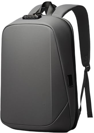 LPACXBYD Mochila for ordenador portátil Mochilas escolares impermeables antirrobo de viaje USB negocios for hombre(Grey)