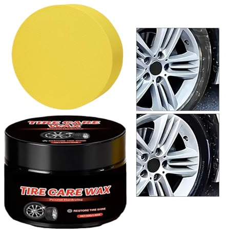 Däckvax,50g Hjulrestaureringspasta,Fälg Närande Kräm För Skötsel Av Fälgar - För Bilar, Fordon, Motorfordon, RV, SUV, Sedan, Lastbilar, Garage, Verkstad Och