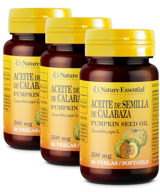 Pumpkin Seed Oil 500 mg 50 Pearls of Nature Essential.