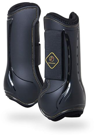 Kavallerie Classic Tendon Boots, Impact-Absorbing Material, Breathable & Evenly Distribute Pressure, Protect Tendon and Ligaments, Anti-Slip, Anti- Sore and Moisture Repellant Show Jumping Boots - L