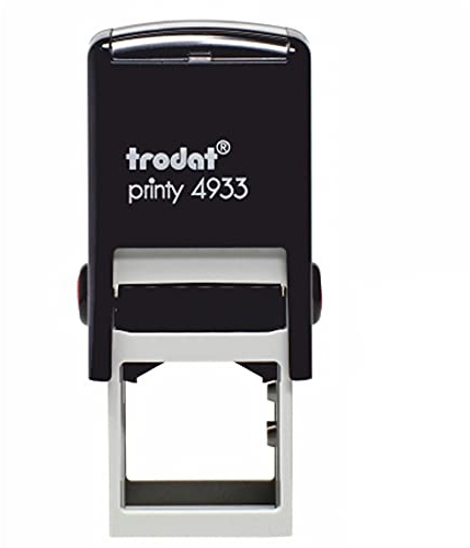 Trodat Printy 4933 Teacher Stamp Smiley Face (no dimples) – Self Inking, Red Ink, 62253,Small