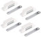 LouMaxx Magnetschnäpper extra stark - Haltekraft 13kg - 4er Set in weiß – Türmagnet - Magnetverschluss - Tür Magnet - Magnetverschluss Schrank - Magnet Türschließer - Magnet Schranktür
