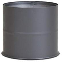 LANZZAS Manchon mural/revêtement mural pour tuyau de poêle d'un diamètre de 120 mm, couleur : gris fonte - Vous trouverez d'autres tuyaux de notre gamme ici.