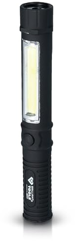 BRILLIANT TOOLS BT130910 2 i 1 COB-ficklampa på 140 Lumen [Powered by KS TOOLS]