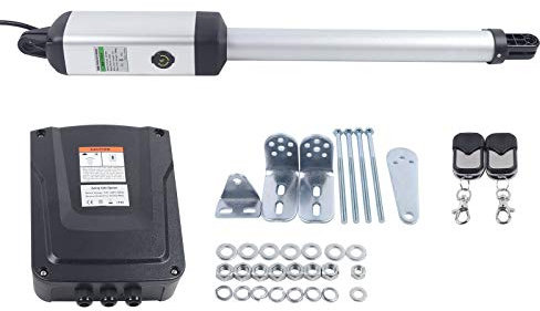 300 kg Electric Gate Opener Single Swing Door Opening Tool W/2 Remote Control 385 mm IP44