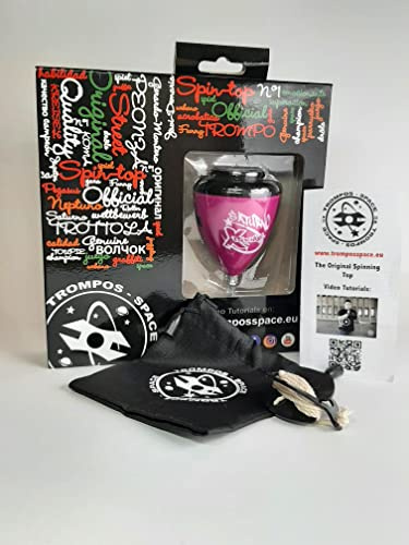 SPACE TROMPOS - Saturno Xtreme Punta Fija, Color Morado, con Cuerda y Caja