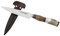 Cuchillo argentino para carne de ciervo caído naturalmente y mango de madera