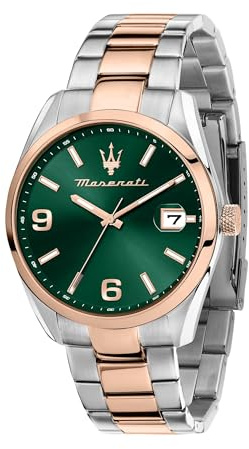 Maserati Limited Edition Orologio Uomo, Tempo, Data, Analogico, Cinturino in Acciaio, Collezione Attrazione - R8853151020