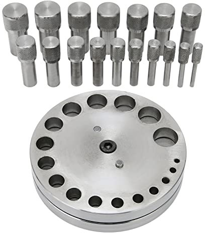 Disco Redondo Circular, Fabricación de Metal que Forma Colgante, Juego de Cortador de Herramientas de Perforación, Cortador de Joyería de Acero Profesional, Troquel de Perforación