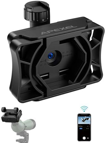 APEXEL WiFi Digitales elektronisches Okular für 23–50 mm, 1/2,9 Zoll Farb-CMOS Teleskop Okulare, ideal für die Vogelbeobachtung am Tag, geeignet für optische Teleskope und Mikroskope