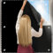 QaZanteiar Dachfenster Rollo, Schwarz B60×H98cm, Dachfenster Verdunkelungsrollo, Dachfenster Rollo Ohne Bohren, Einfache Montage, Verdunkelung Dachfenster Rollo für Velux-Dachfenster MK06