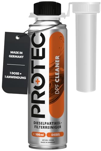 ProTec+ DPF Reiniger Diesel 300 ml I Entfernt Rußrückstände im Partikelfilter & Katalysator ohne Demontage I Wirksam bei Kurzstreckenfahrten I Als Partikelfilter-Reiniger & Diesel-Zusatz