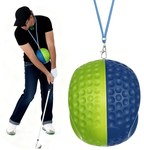 Gugxiom Palla da golf – Allenatore di oscillazione da golf per migliorare la sicurezza e la stabilità dello slancio, palla da golf bicolore per fissare la posizione del braccio (M)