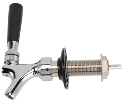 ZDAGELD Robinet de Bière Pression Réglable, Contrôleur de Robinet en Laiton G5/8, de Bière Facile à Installer pour le Brassage Maison avec Conception de Connecteur Rapide, (10,15 cm/4 pouces)