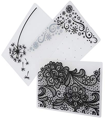 Generic Plantilla de Estampado, Herramienta para Manualidades en Papel Fácil de Usar para Diseños en Relieve Elevado, 5,8 X 4,1