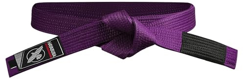 Hayabusa 2.0 Adult BJJ Belt - Premium Quality, IBJJF Compliant, Reinforced Double Stitching - Purple, A3