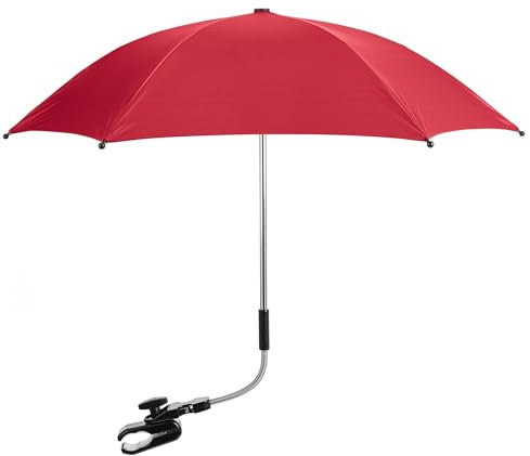 Baby Parasol Sun Umbrella Shade Maker Canopy For Pushchair Pram Buggy - Red - Fits All Models