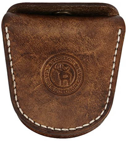 Tourbon Vintage Leder Pistole Pistole Schrotflinte Luftgewehr Munitionstasche .22 22lr .38 .45 Munitionshalter Taille Gürtel Shell Shell Carrier Box Klassische Brieftasche