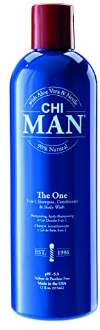 CHI Man The One 3-in-1 Shampoo, Conditioner & Body Wash, 355 ml
