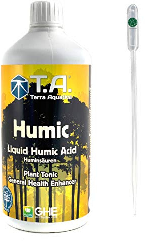 IVORYS-GARDEN General Europe Hydroponics Black Diamond 1 liter Tera Aquatica T.A. Humic Black Huminsäure + Pipett Jord Coco Hydro Bio Ponics Markförbättrare Aktivator